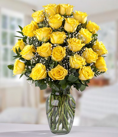 24 Rosas amarillas 139 – Floreria Laura