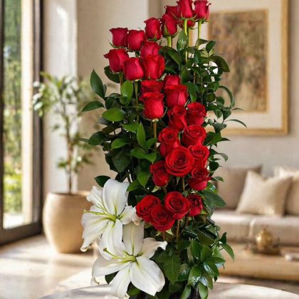 Arreglo Tradicional espiral 25 Rosas